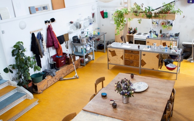 Køkken på Skolen for Konceptuelle og Kontekstuelle praksisser