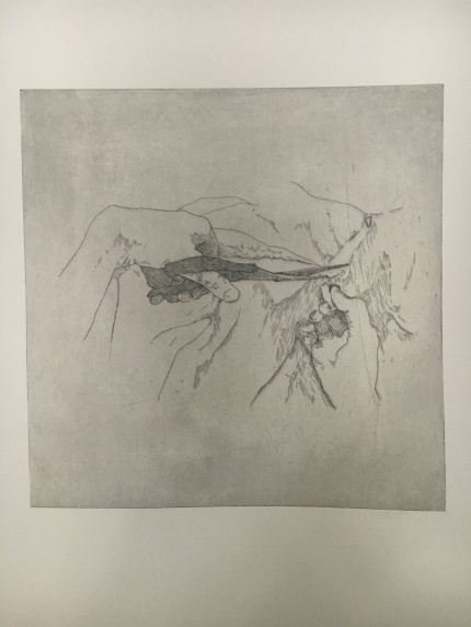 Kunstværk hængt op på væg