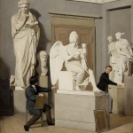 Julius Exner, Fra Kunstakademiets figursal, 1843, SMK Maleri af Julius Exner, Fra Kunstakademiets figursal, 1843, SMK